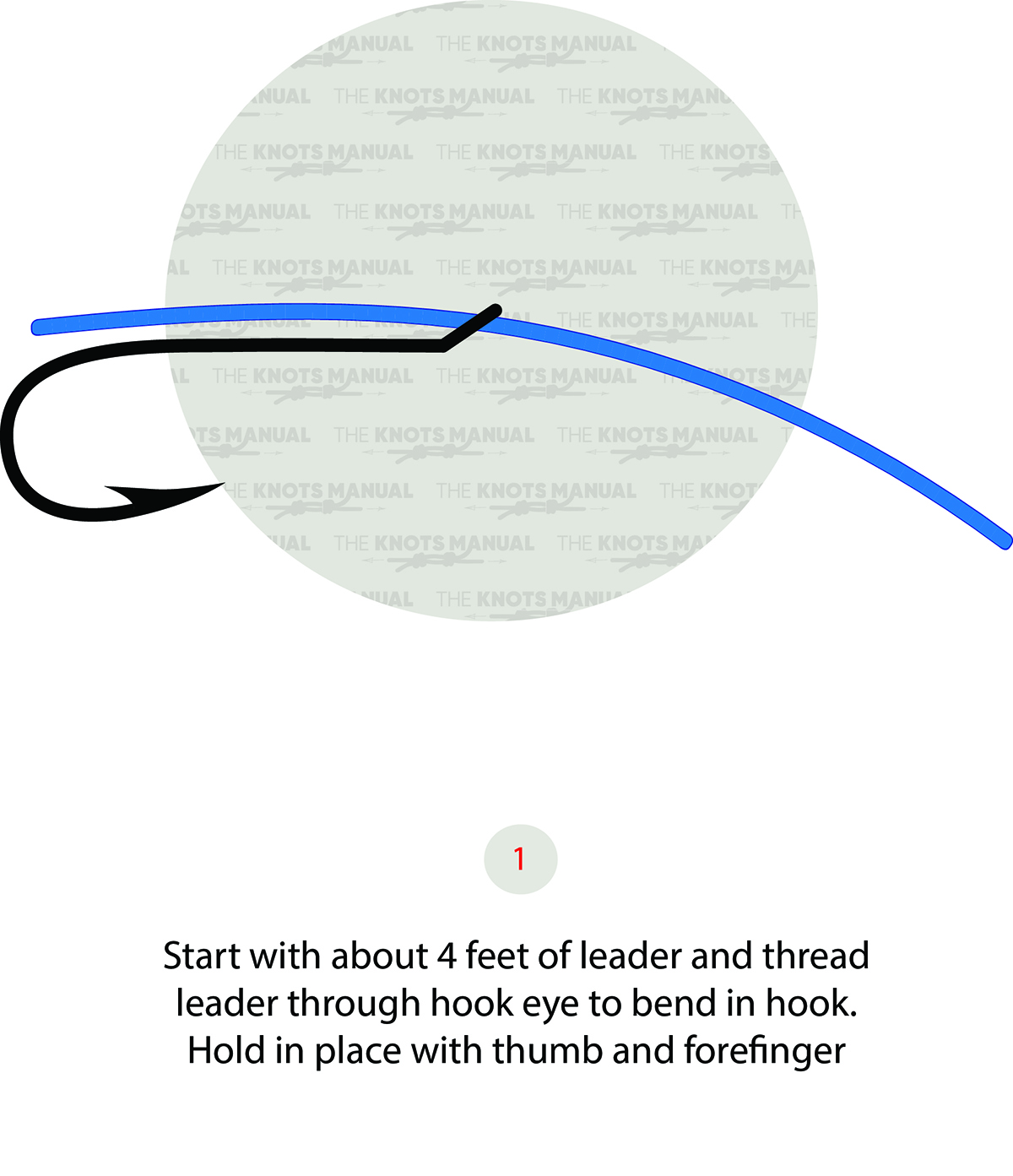 Egg Loop Knot Step 1