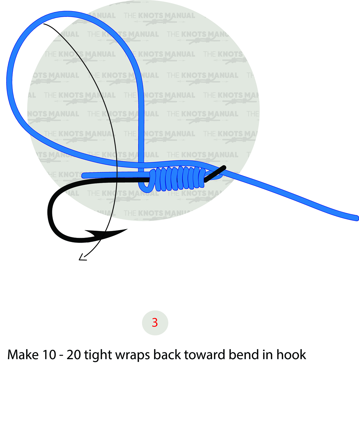 Egg Loop Knot Step 3