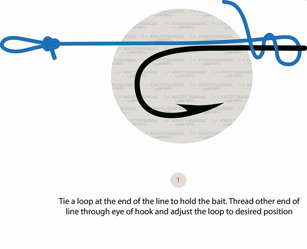 Knotless Knot Step 1