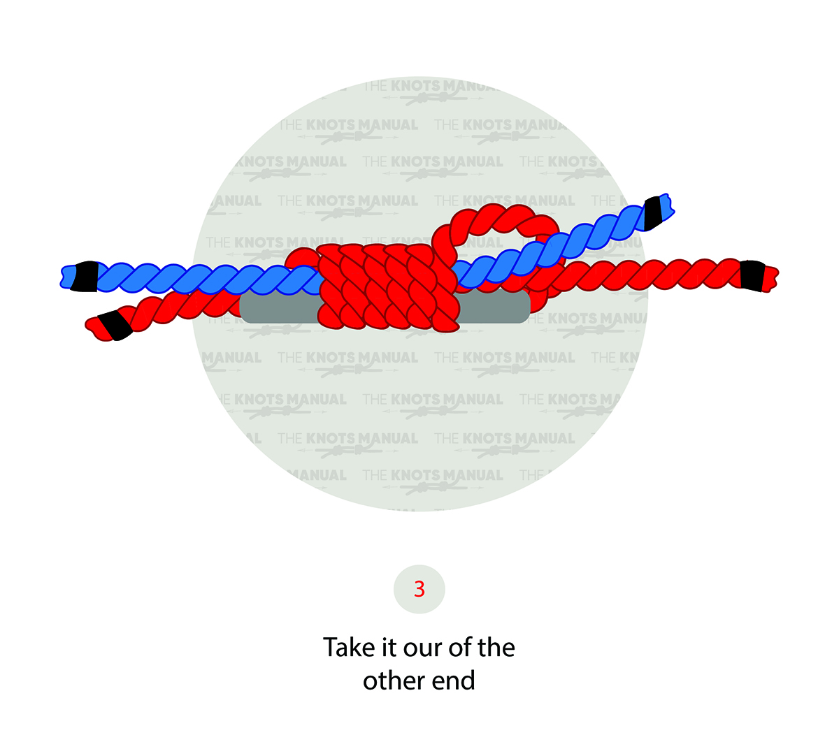 How to tie a nail knot step 3