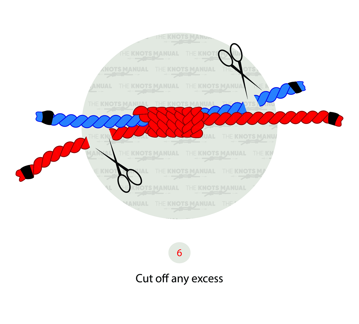 How to tie a nail knot step 6