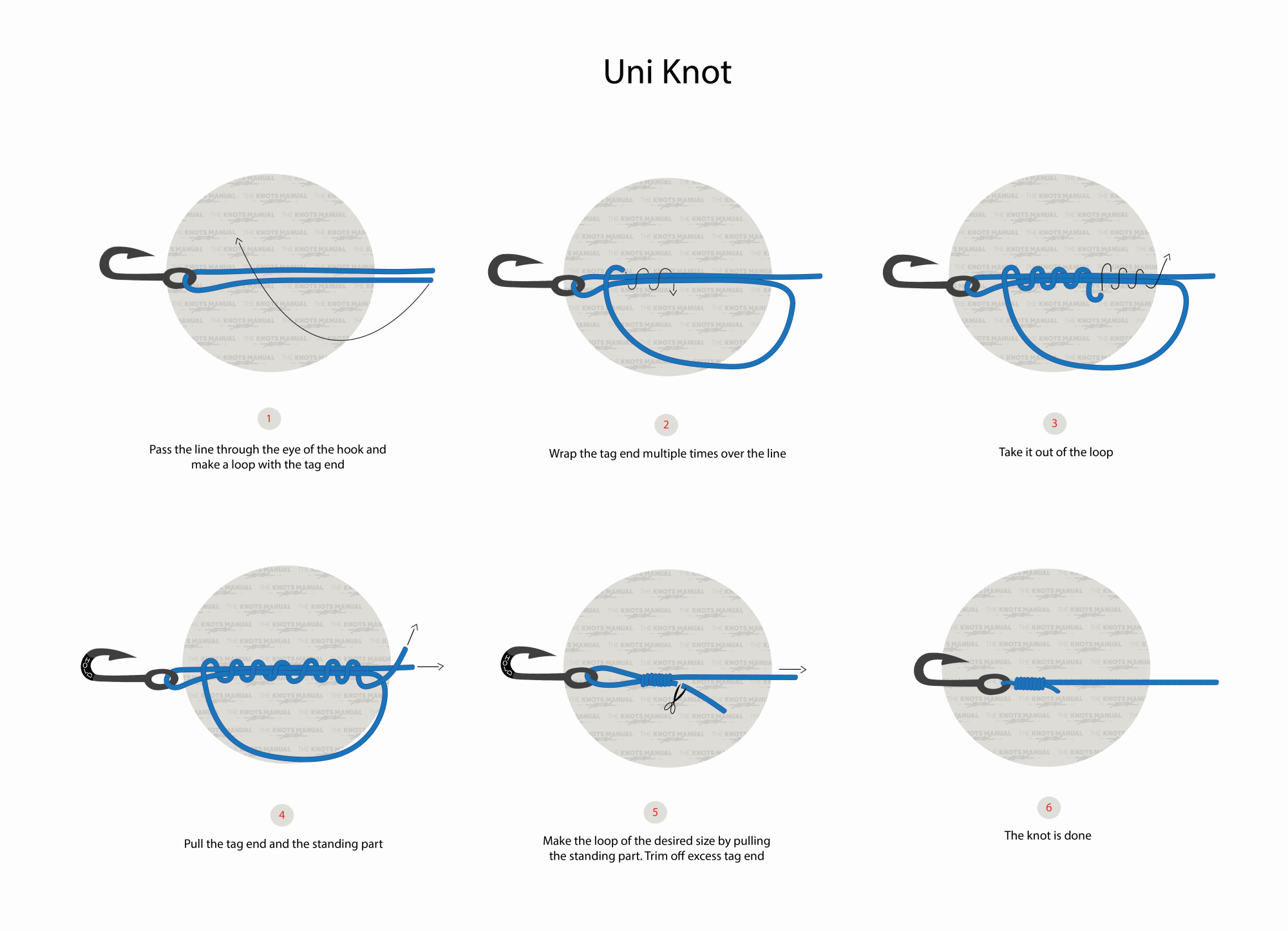 Uni Knot Step by step guide