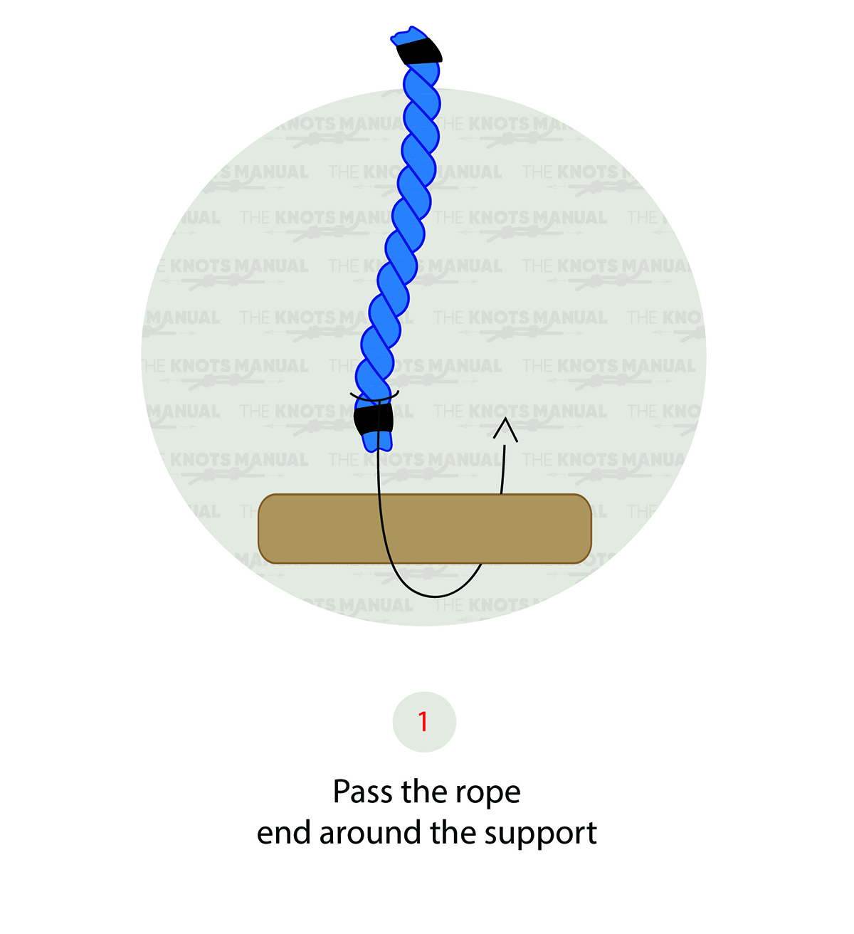 Buntline Hitch Knot - Step 1