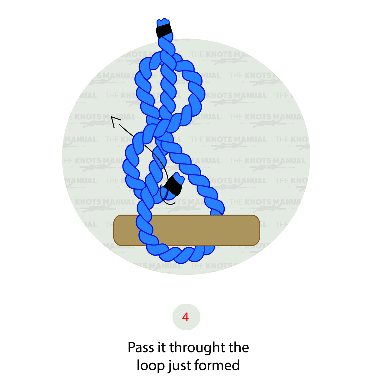 Buntline Hitch Knot - Step 4