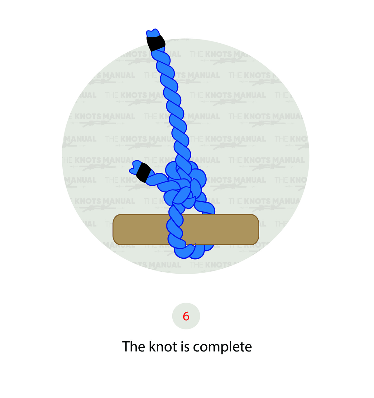 Buntline Hitch Knot - Step 6