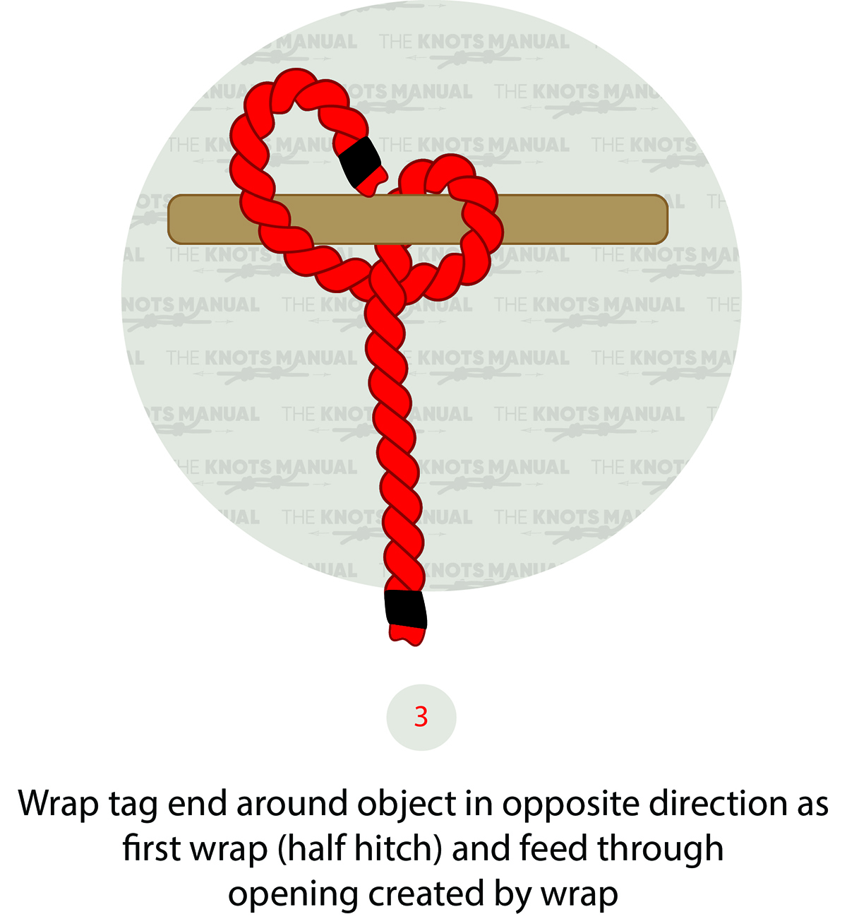 Cow Hitch Knot Step 3