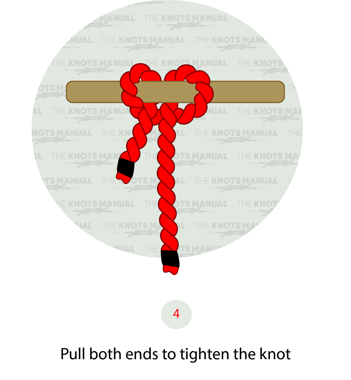 Cow Hitch Knot Step 4