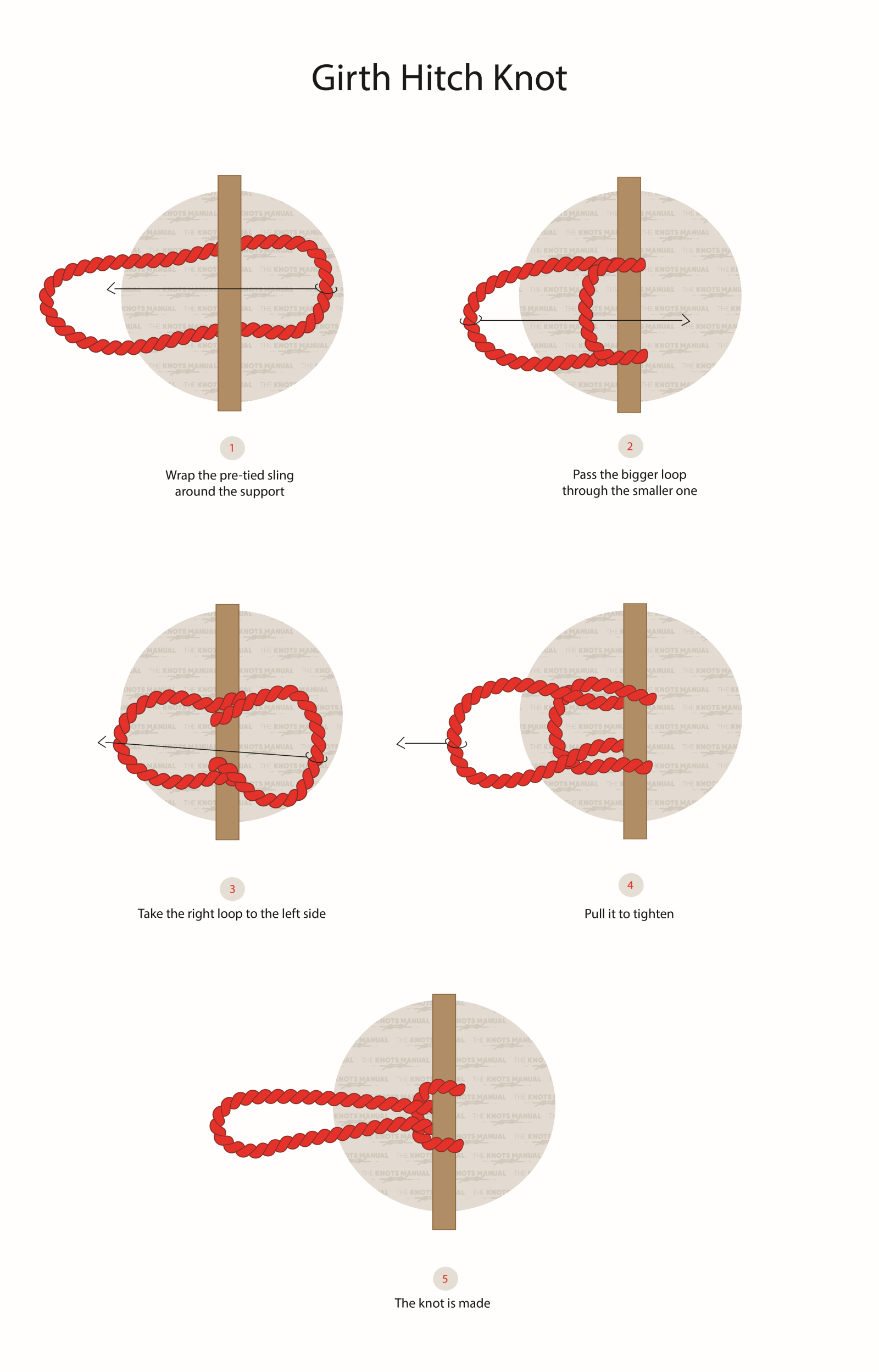 How To Tie A Girth Hitch Knot How To Tie A Girth Hitch Knot