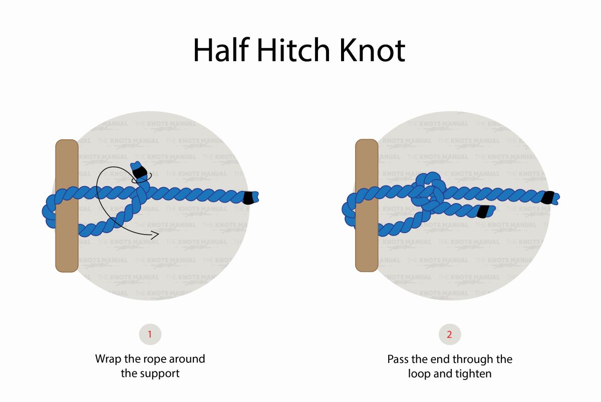 How To Tie A Half Hitch Knot