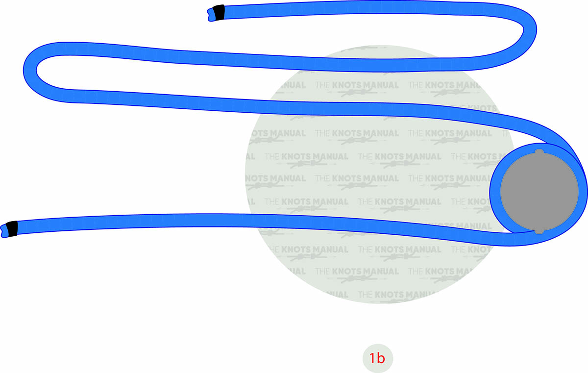 How to tie lightermans hitchknot step 1b