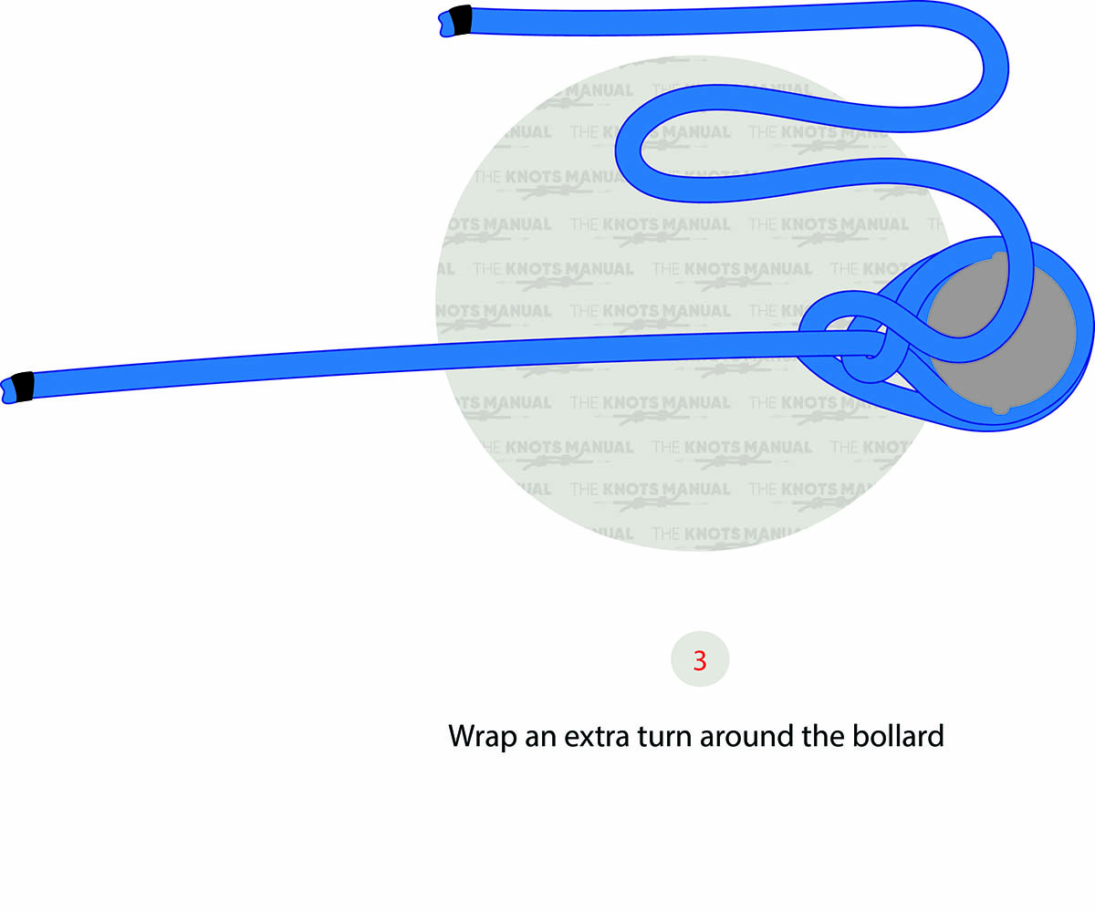 How to tie lightermans hitchknot step 3