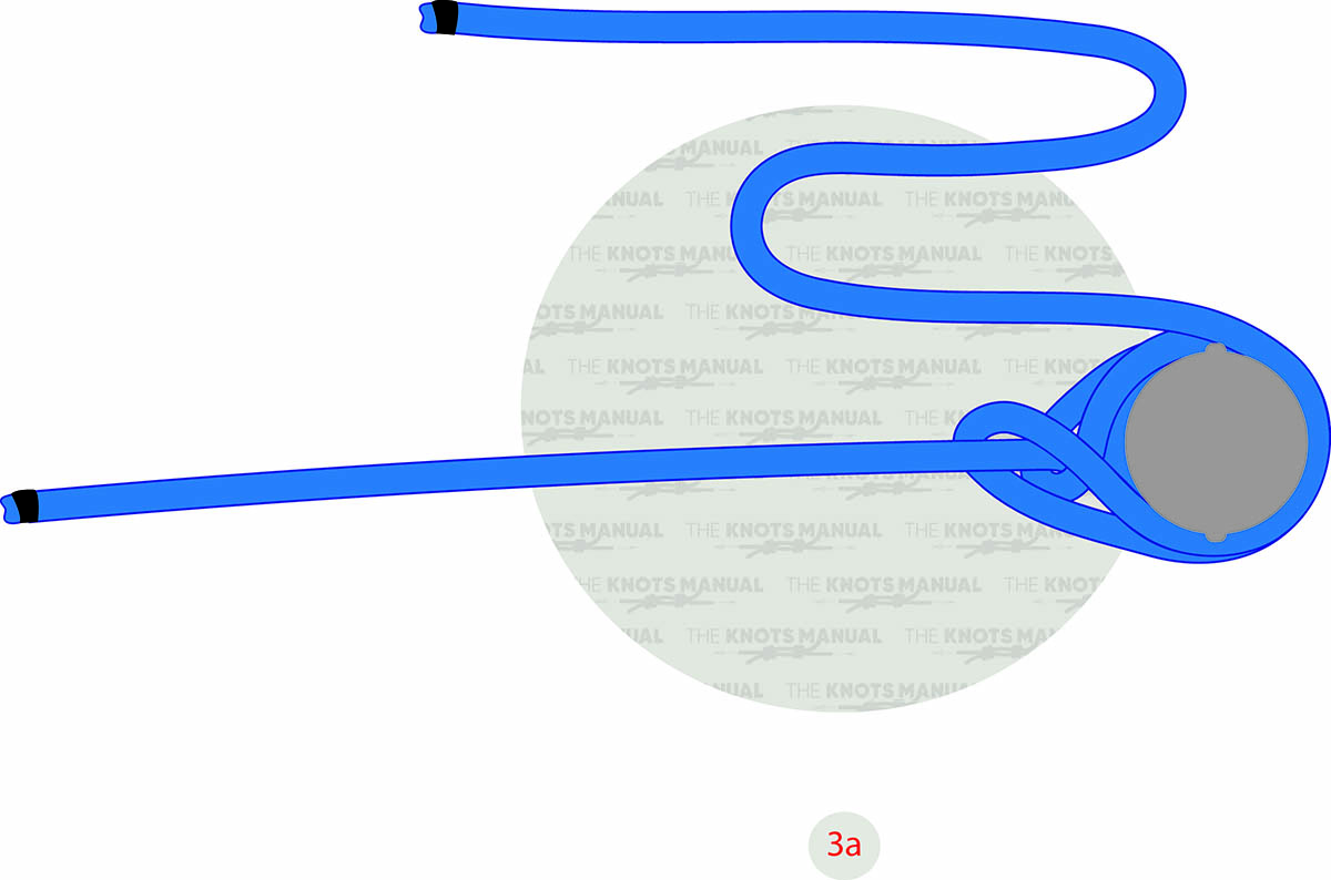 How to tie lightermans hitchknot step 3a