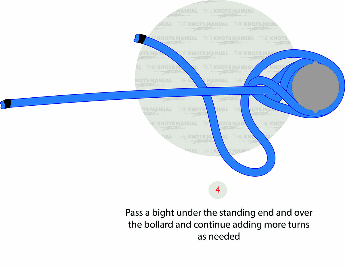 How to tie lightermans hitchknot step 4