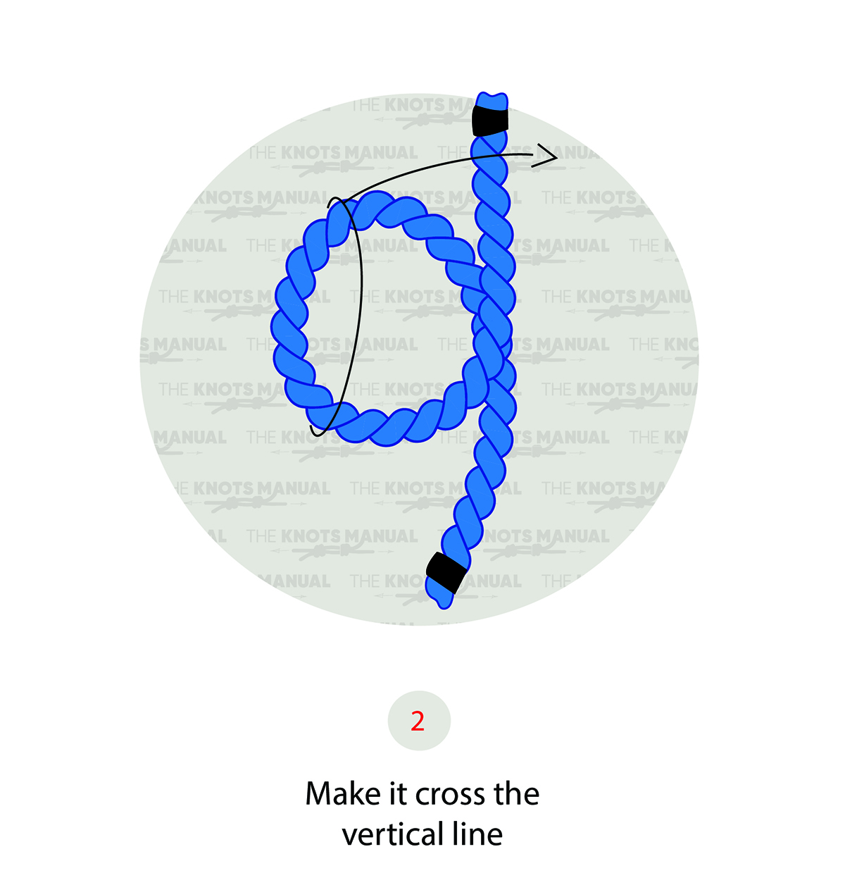 Marlinspike Hitch Knot - step2