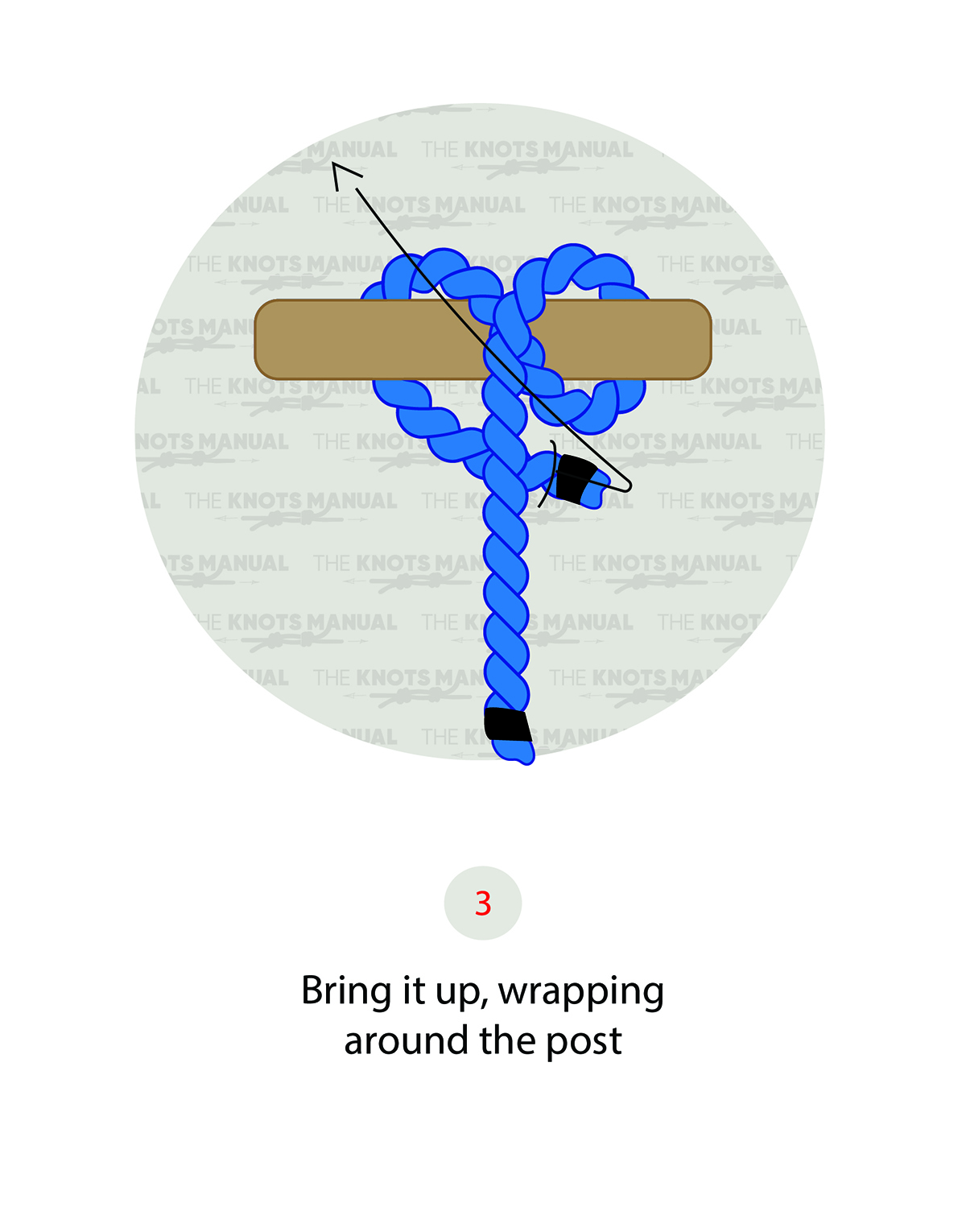 Rolling Hitch Knot - Step 3