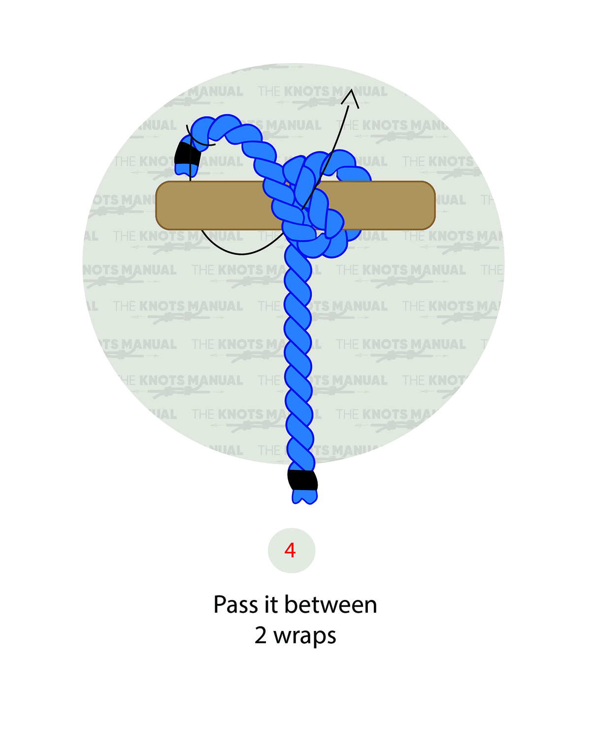 Rolling Hitch Knot - Step 4