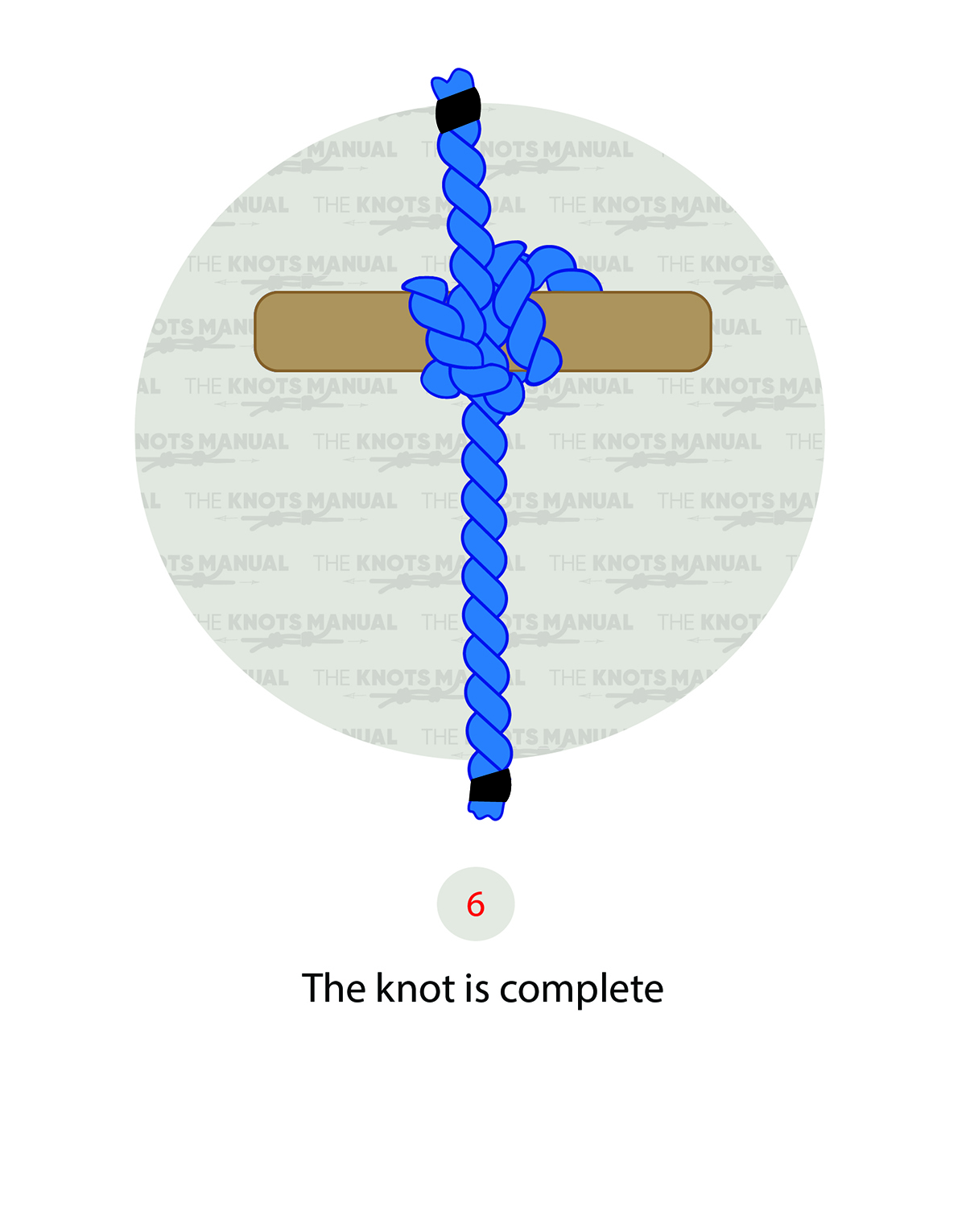 Rolling Hitch Knot - Step 6