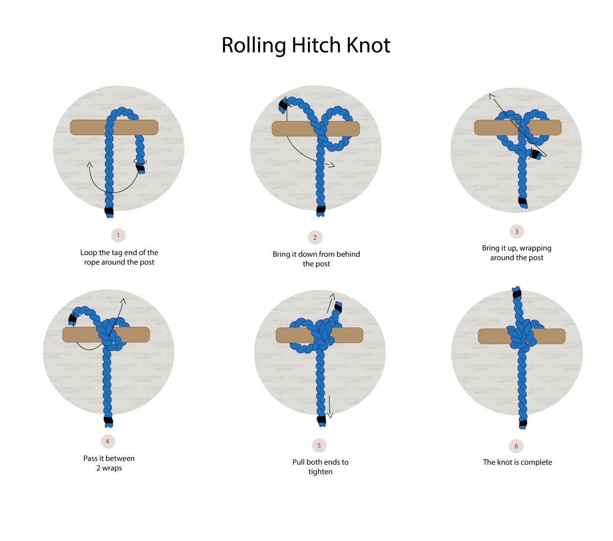 Rolling Hitch Knot or Magnus Knot