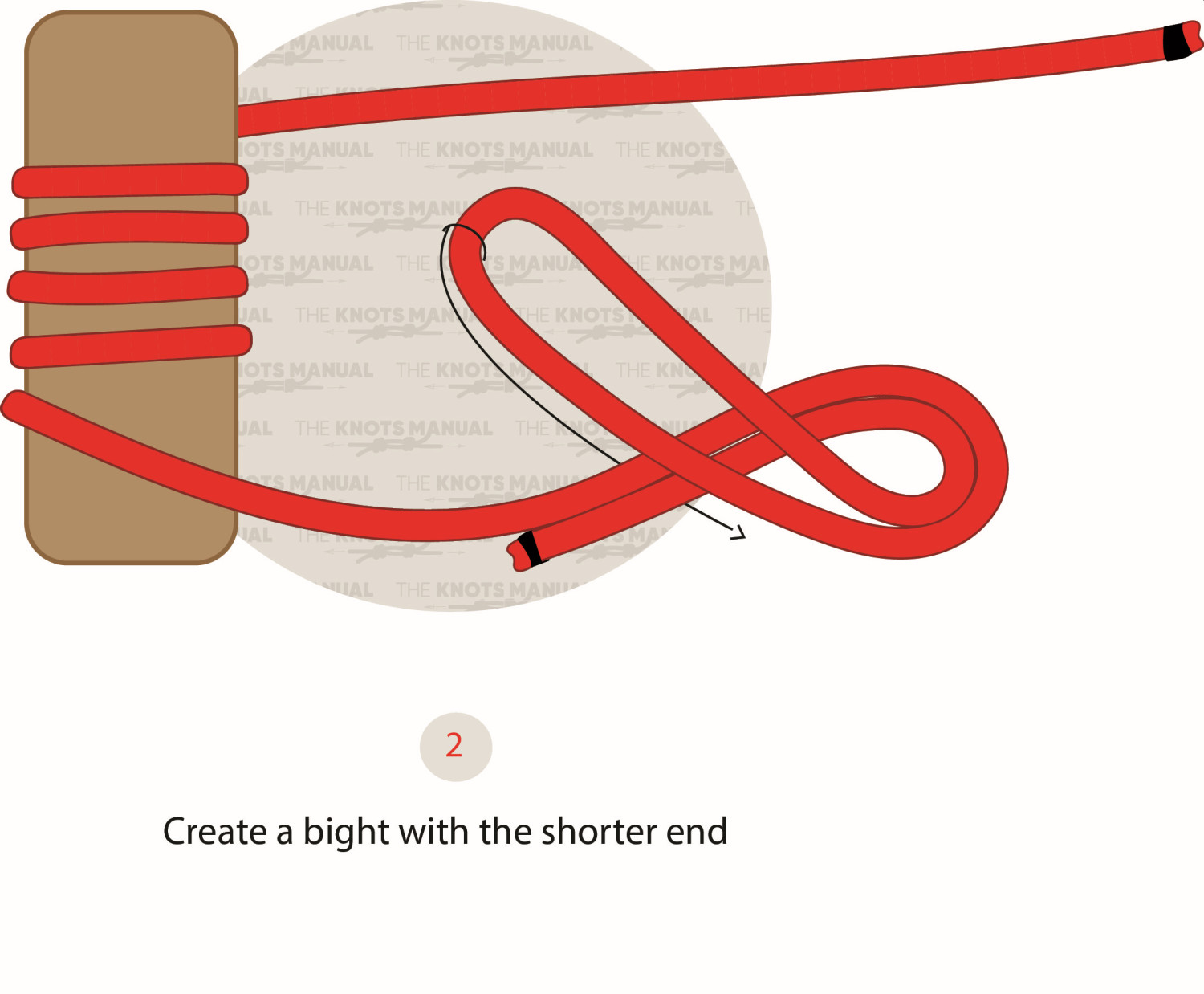 Tencionless Hitch Knot Step 2