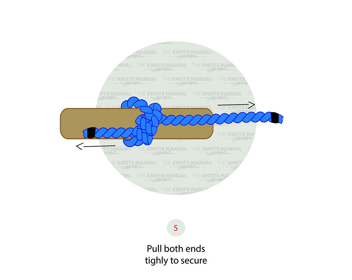 Timber Hitch Knot Step 5