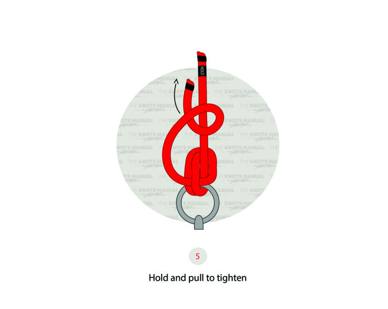 How to tie an anchor hitch knot