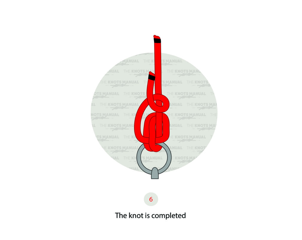 How to tie an anchor hitch knot