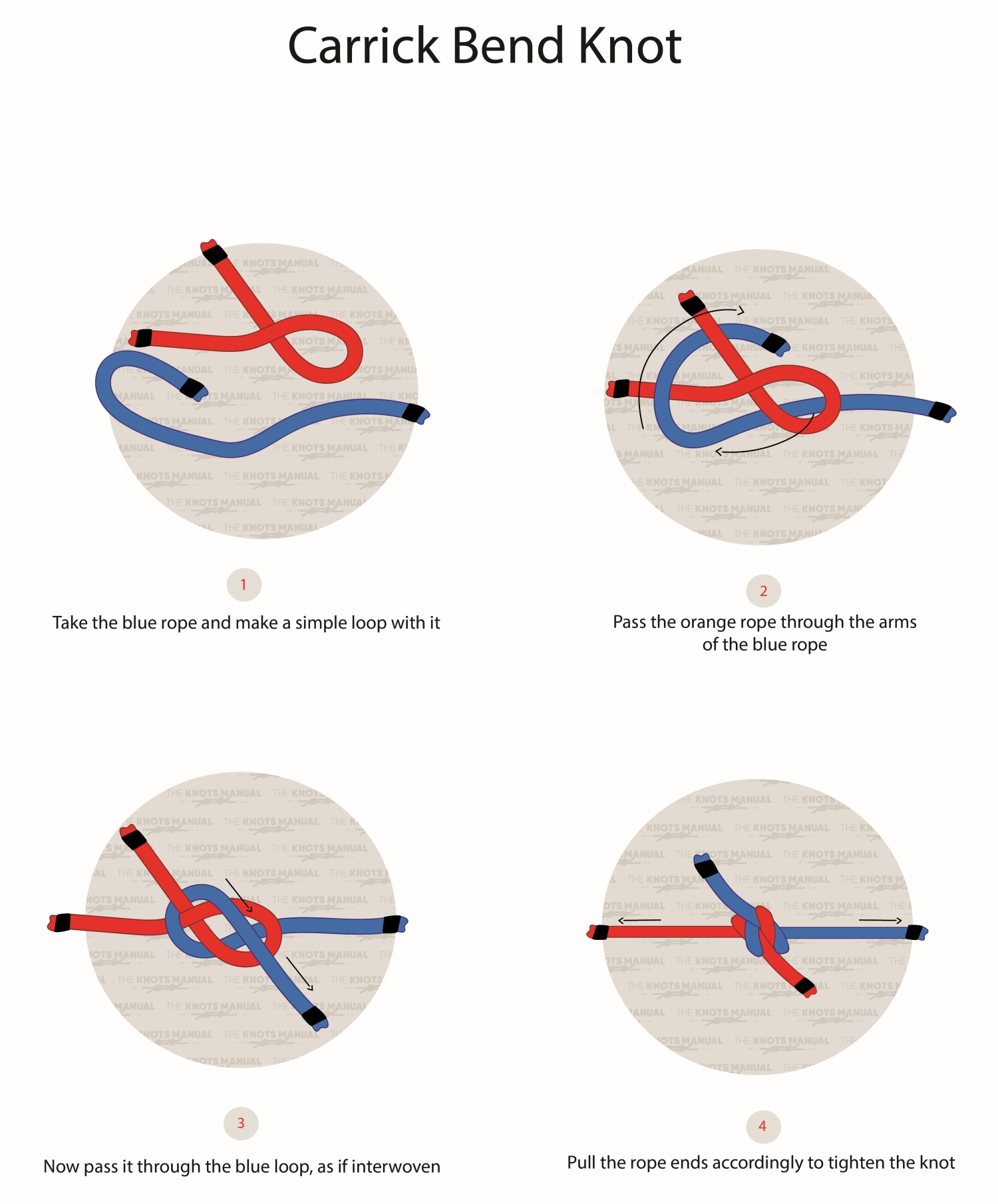 Carrick Bend Step by step