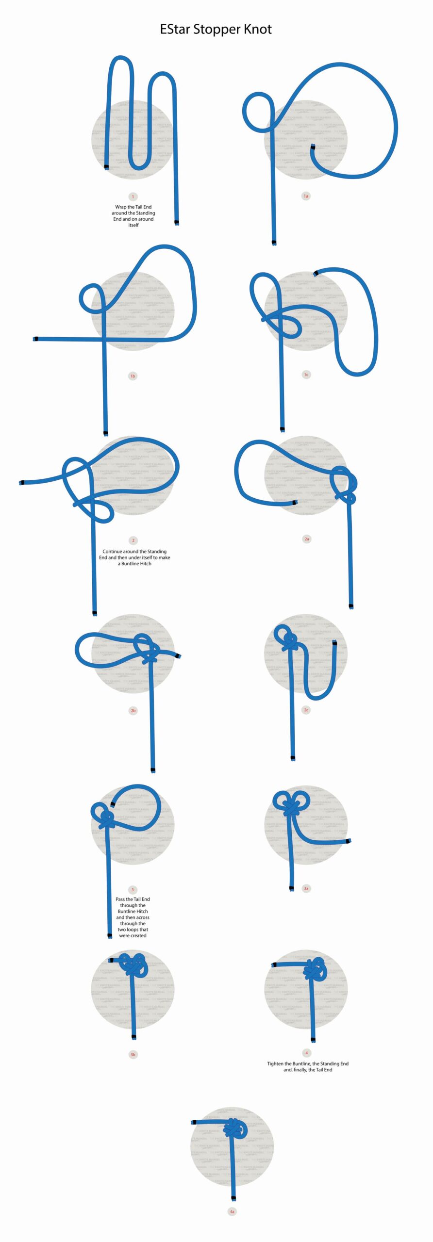 EStar Stopper Knot Step by step