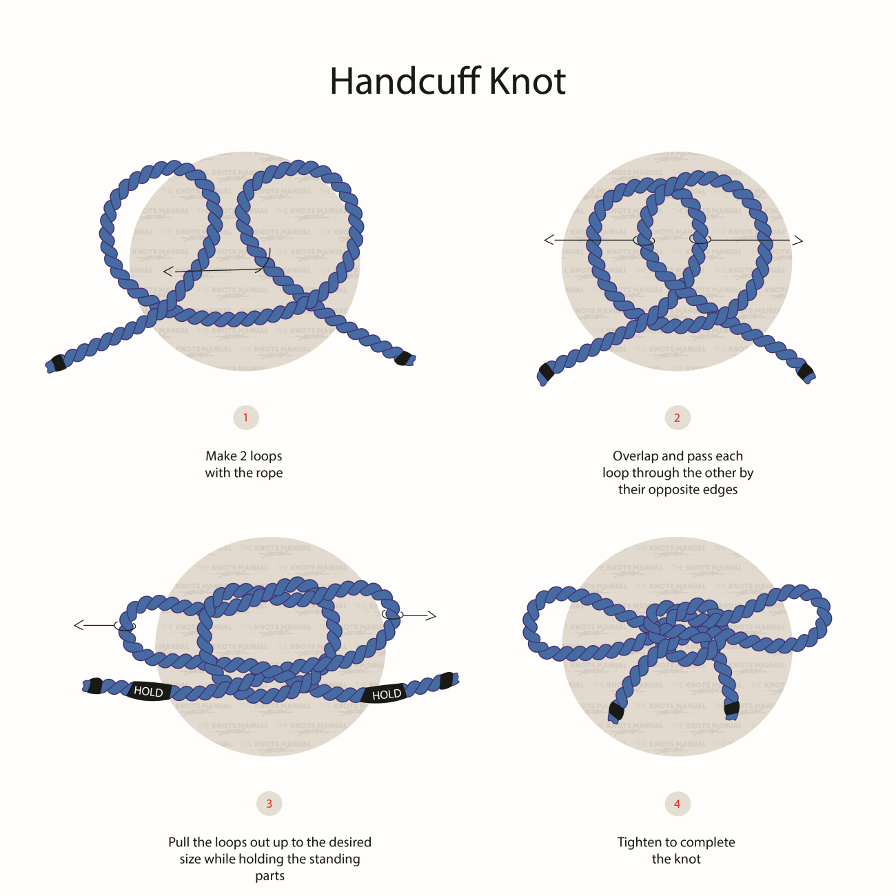 Handcuff Knot - Step By Step