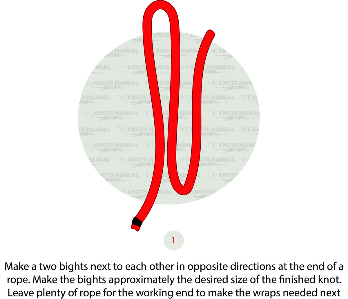 heaving line knot step 1