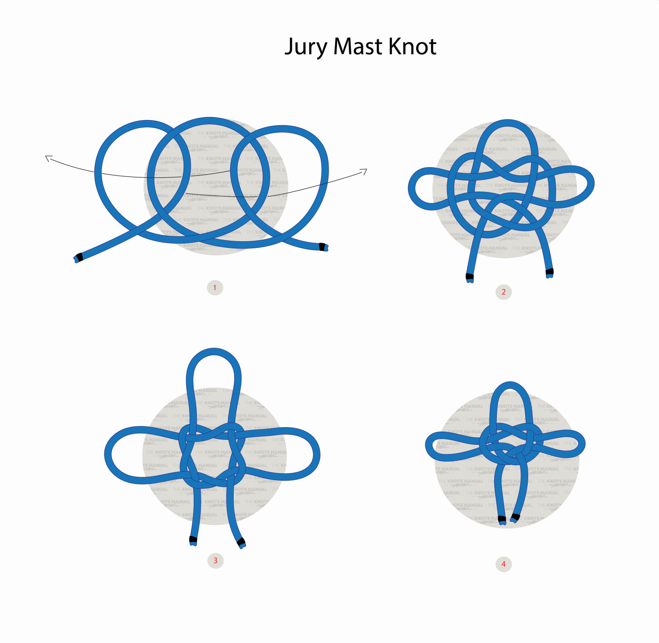 Jury Mast Knot Step by step