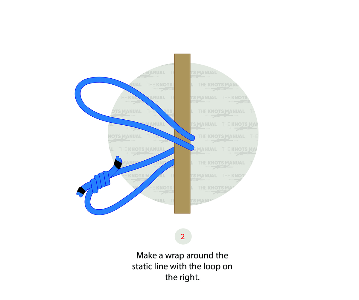 How To Tie A Klemheist Knot step 2