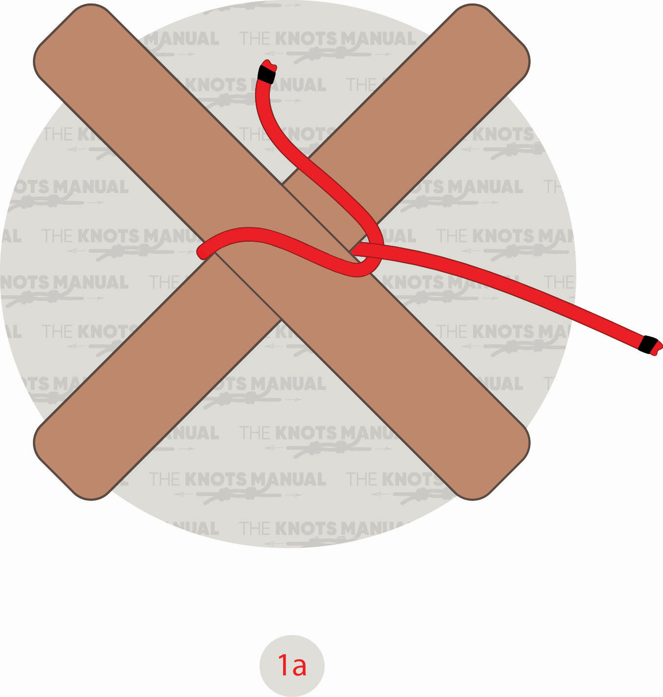 Lashing Knot Step 1a