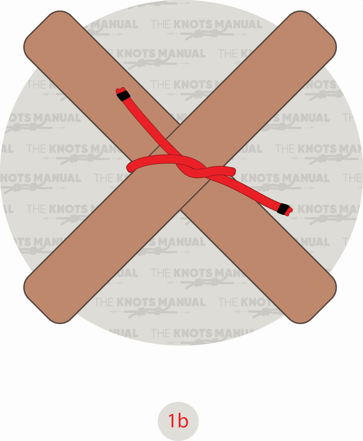 Lashing Knot Step 1b