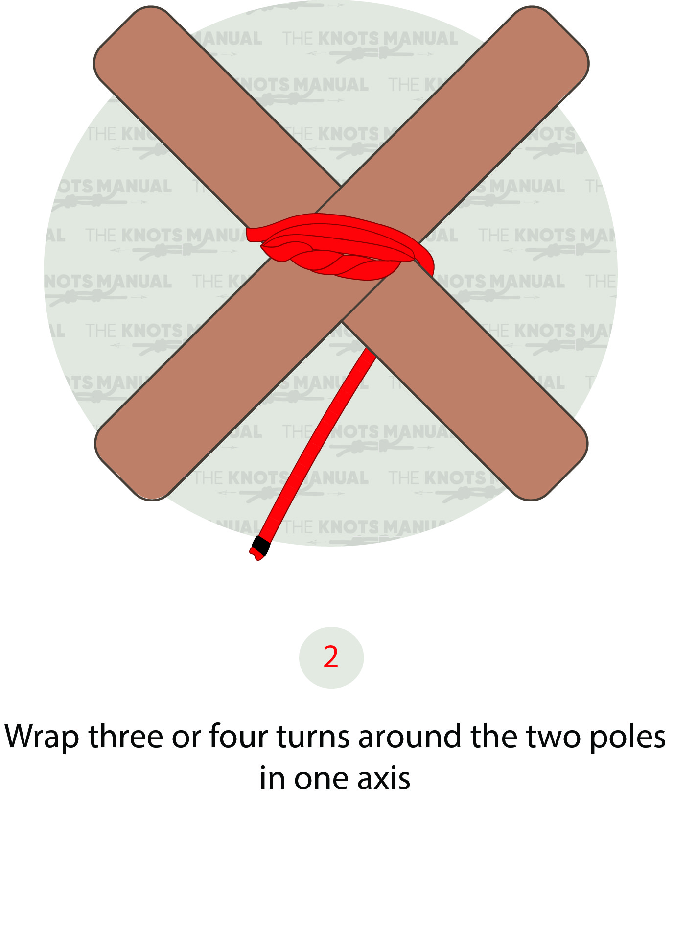 Lashing Knot Step 2