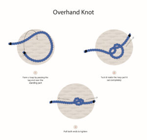 overhand knot tie