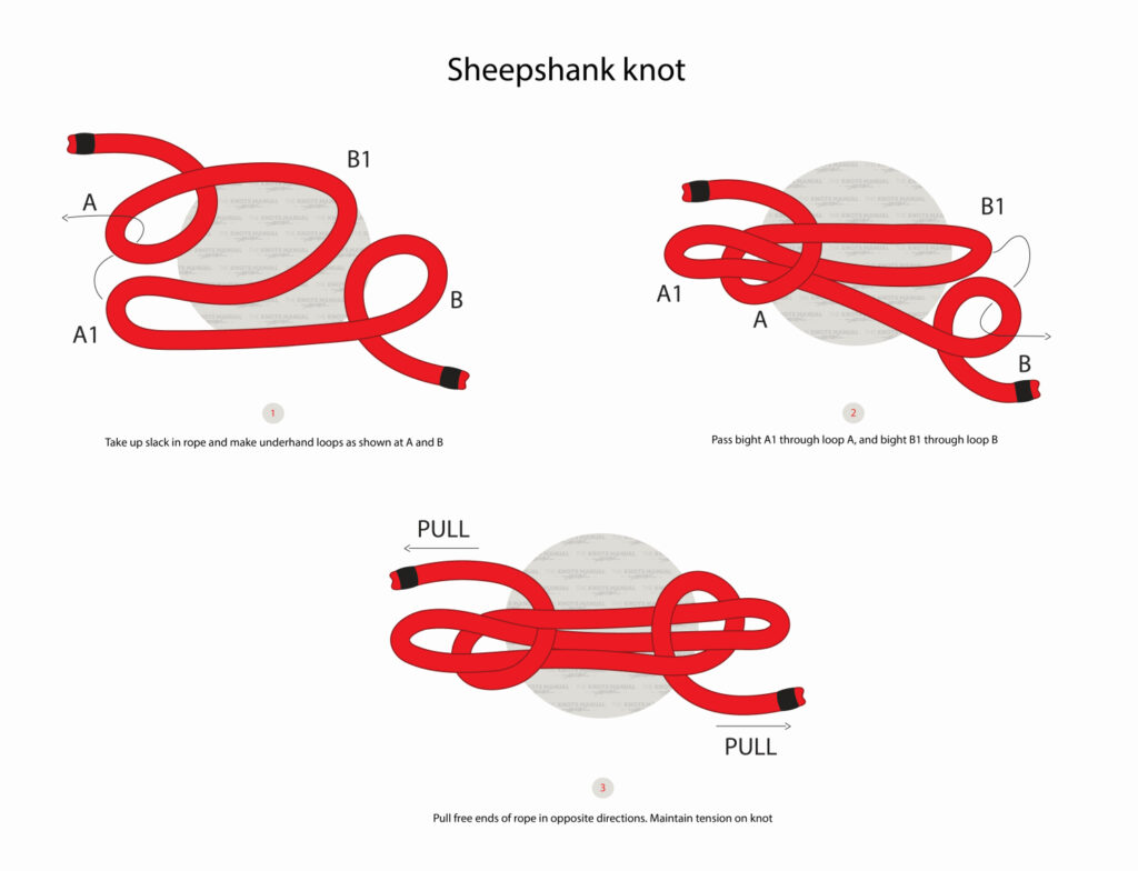 How to Tie a Sheepshank Knot The Knots Manual