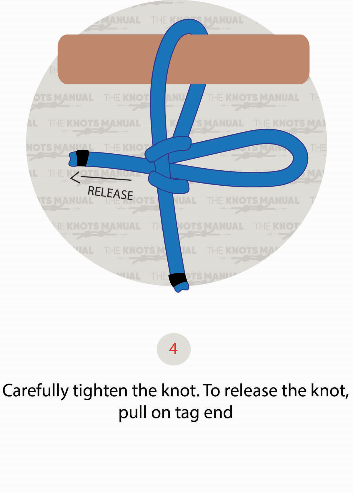 How to tie the Slipped Buntline - Step 4