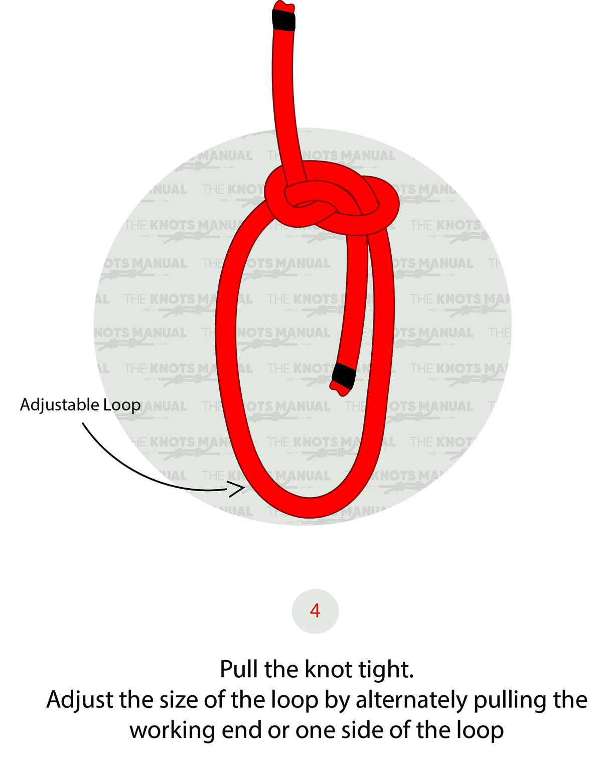How to Tie a Slippery Eight Loop Knot Step 4