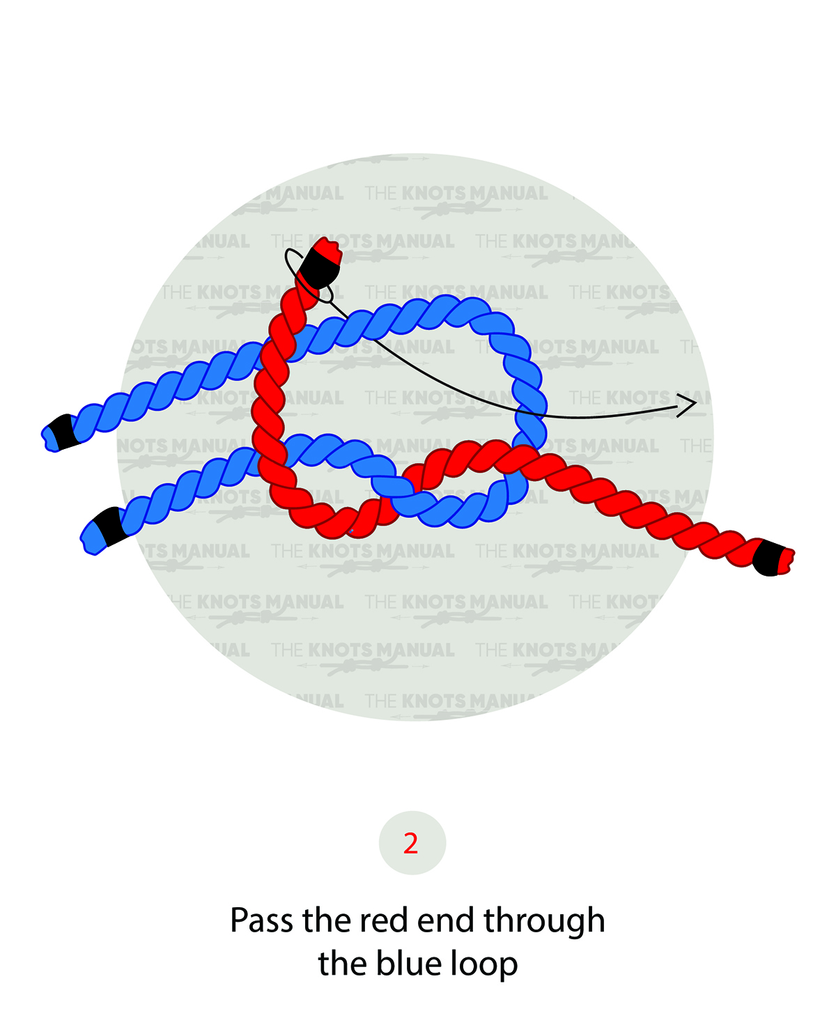 Square Knot Step 2