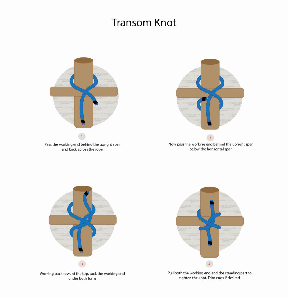 StepbyStep Illustrated Guide How to Tie a Transom Knot