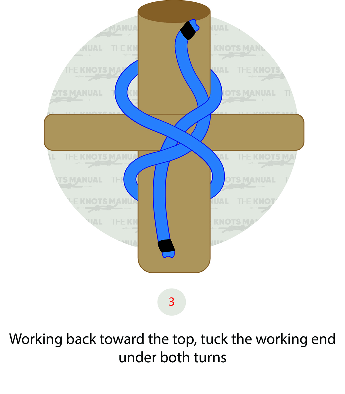 How to Tie a Transom Knot Step By Step 3