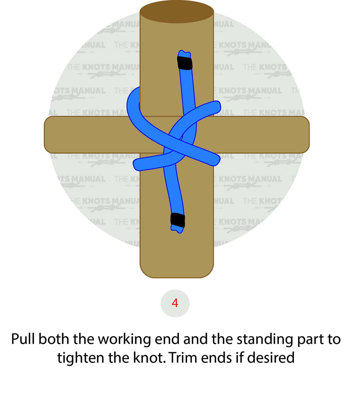 How to Tie a Transom Knot Step By Step 4