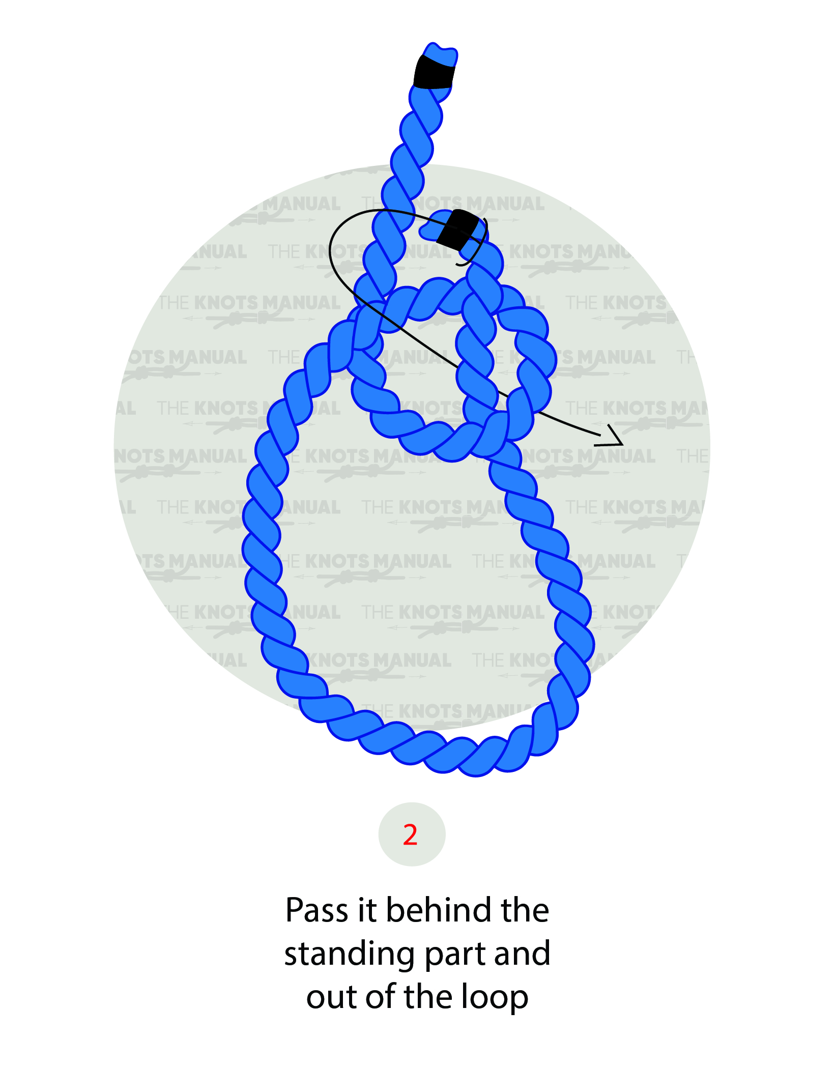 Yosemite Bowline Knot Step 2