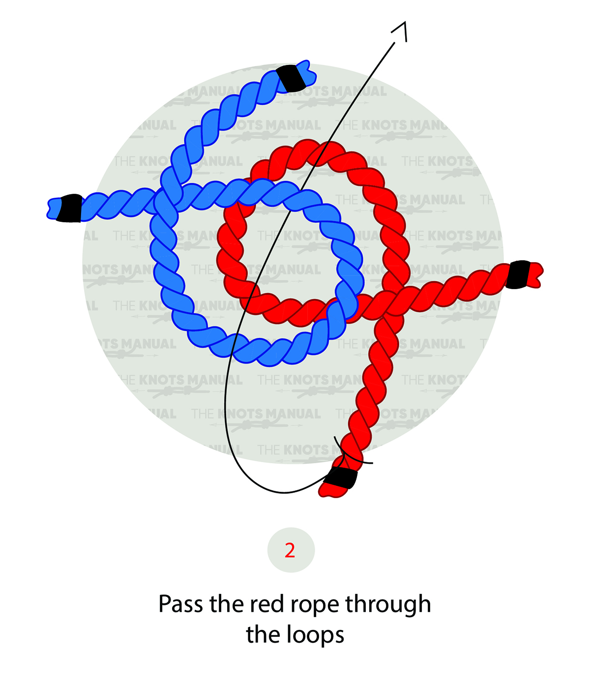Zeppelin Bend Knot step 1