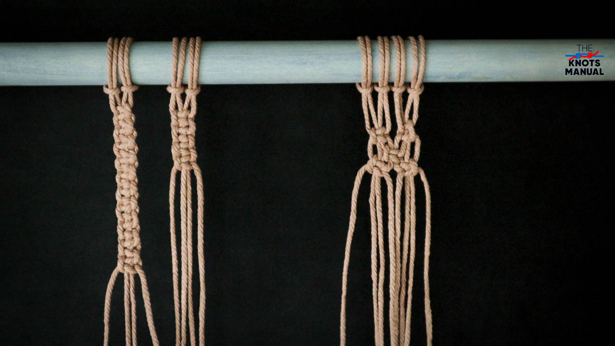 Alternating Macrame Square Knot Step 4