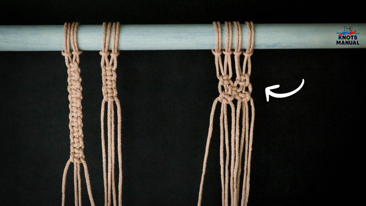 Alternating Macrame Square Knot