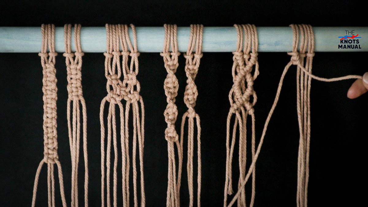 Double Macrame Half Hitch Knot Step 4