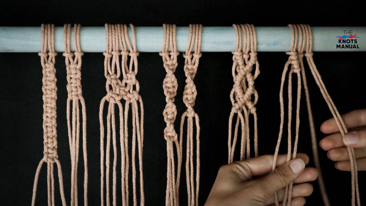 Double Macrame Half Hitch Knot Step 6