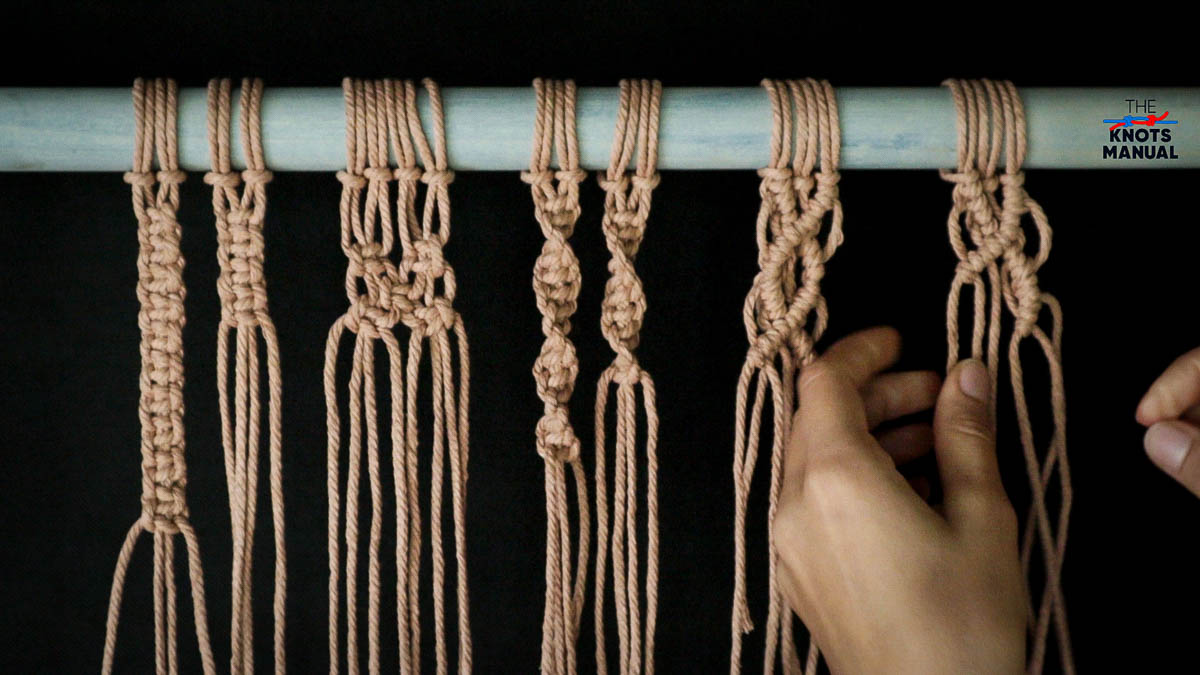 Double Macrame Half Hitch Knot Step 9